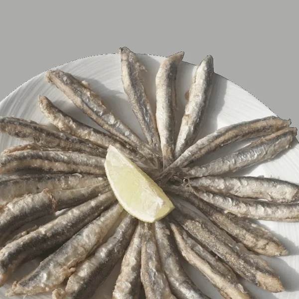 Boquerones fritos de la bahía